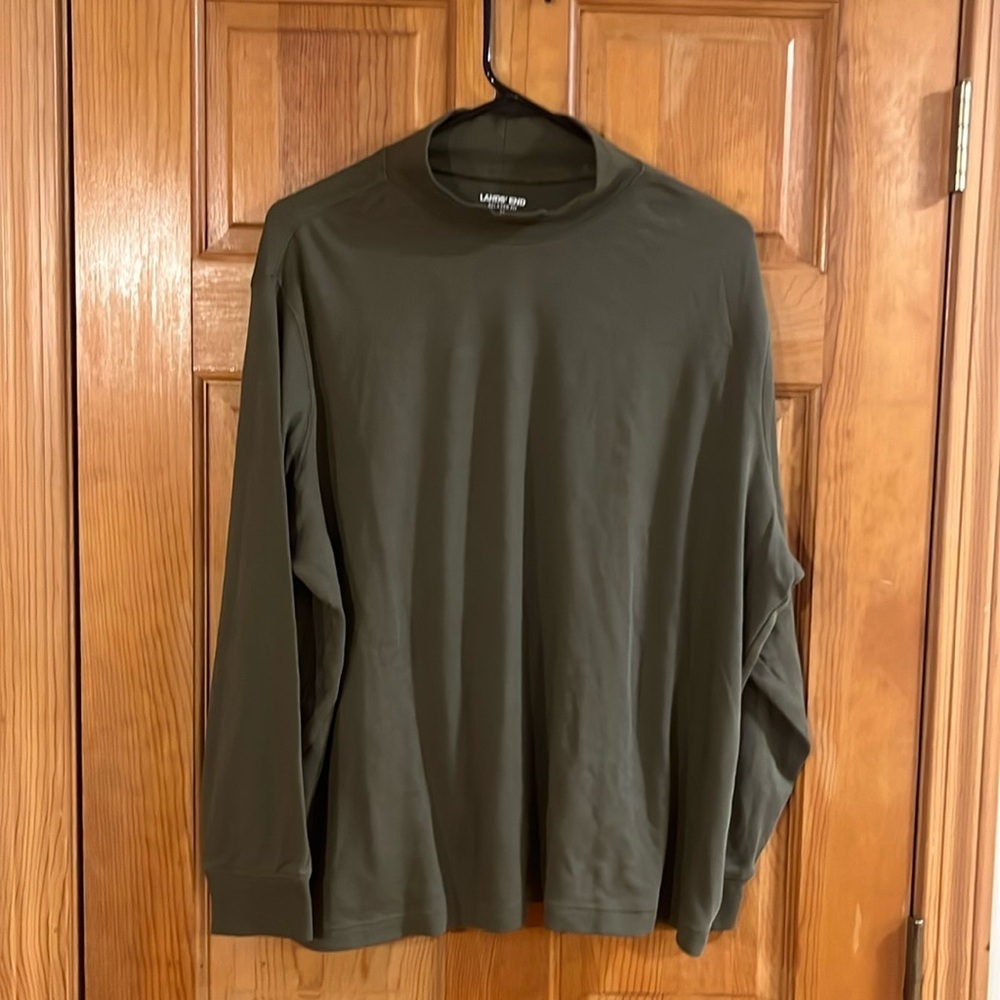 Lands’ End women’s relaxed fit mock neck shirt size 2X (20W/22W).
